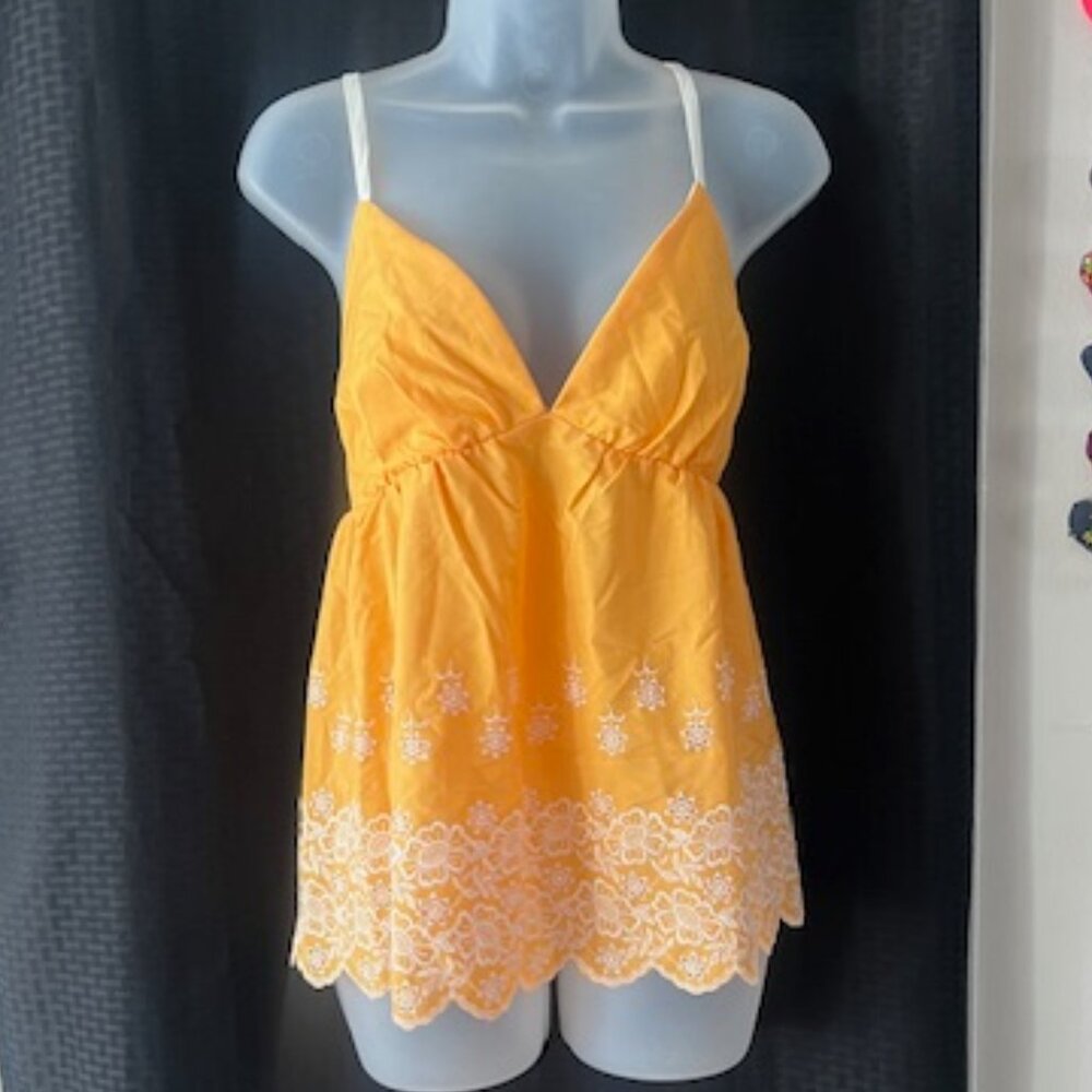 Beautiful Embroidered Yellow Top